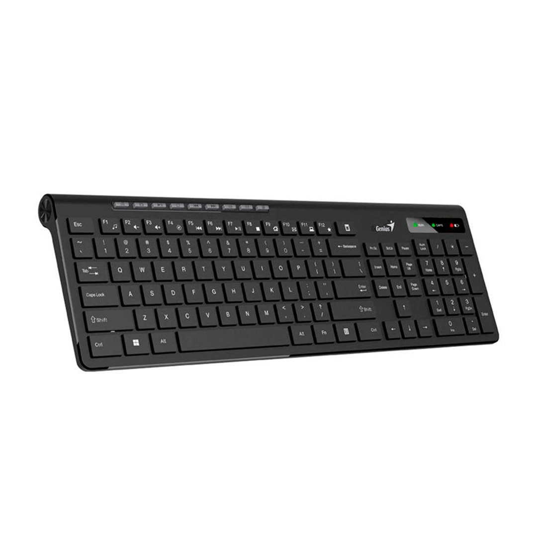 TECLADO INALÁMBRICO GENIUS SLIMSTAR 7230 - TECLAS TIPO CHOCOLATE Y ACCESOS MULTIMEDIA - Imagen 2