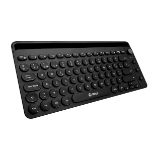 Teclado Inalámbrico Teros TE-4064N (2.4 GHz + Bluetooth 5.2 / 3.0) - Compacto 80 Teclas, Negro